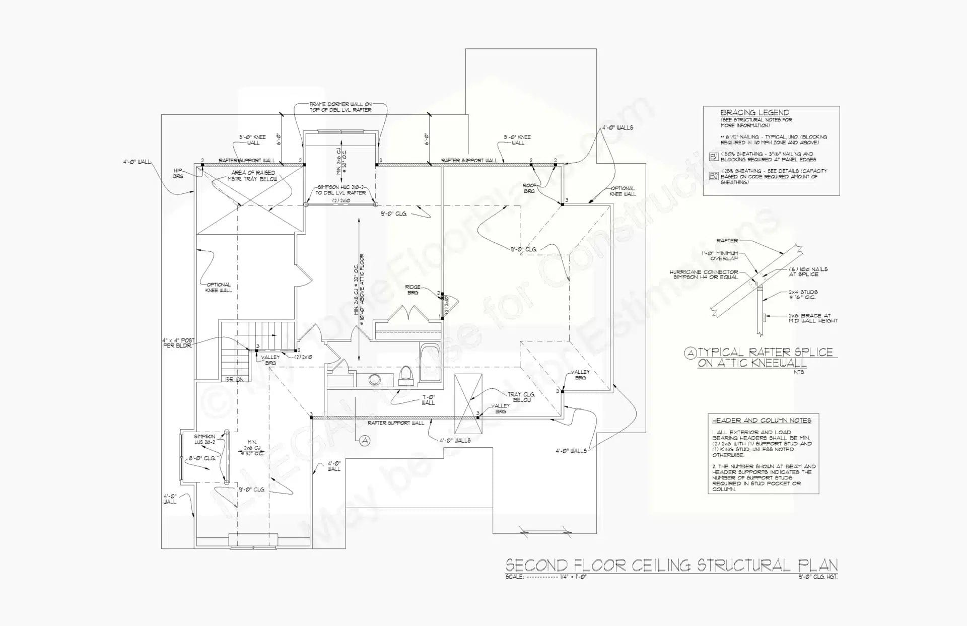 Detailed architectural blueprint of a 13-1721 ceiling structural design, featuring various labeled sections, measurements, and beam placements, with annotations and technical specifications.