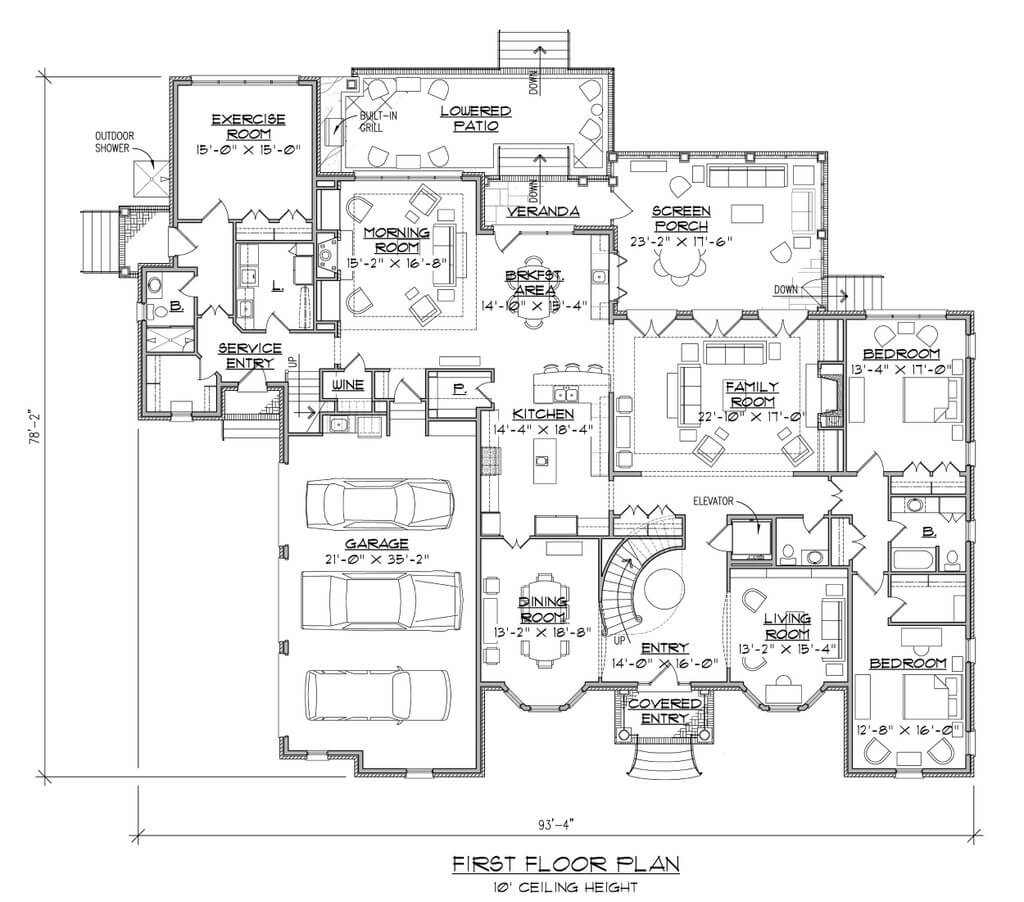 6 bedroom home plans