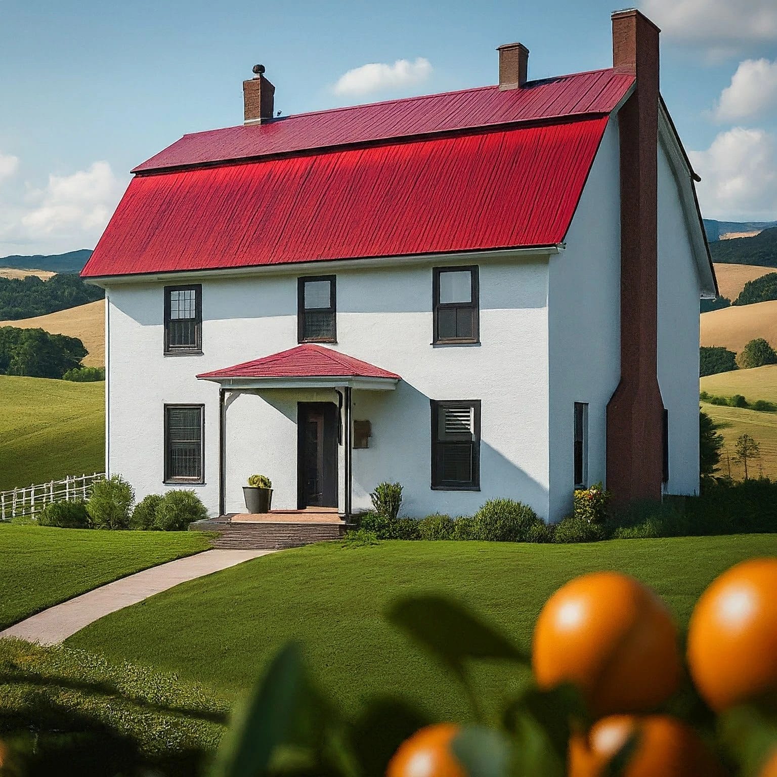 Farmhouse Home Plan Exterior 